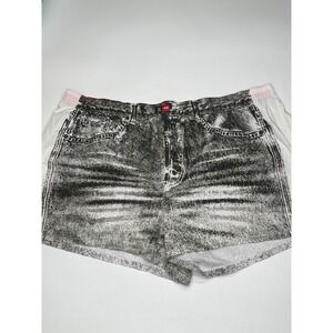 DIESEL Mens Acid Wash Denim Print Boxer Shorts Elastic‎ Waist White 3XL